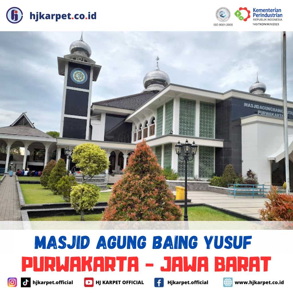 pemasangan karpet custom masjid agung baing yusuf