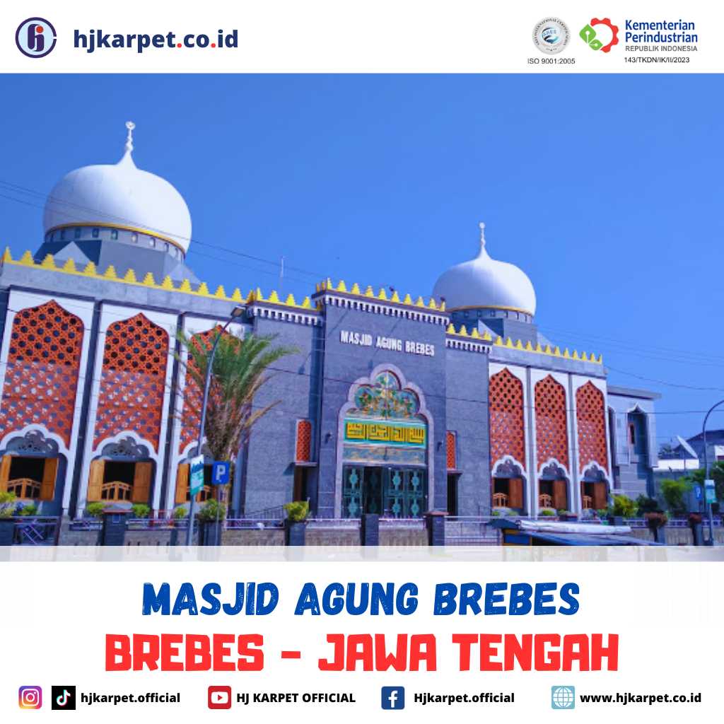 pemasangan karpet custom masjid agung brebes