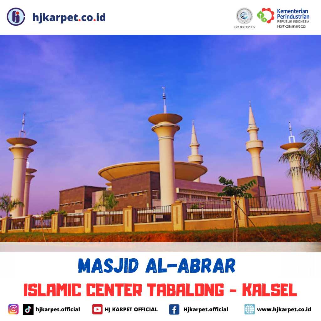 pemasangan karpet custom masjid al-abrar