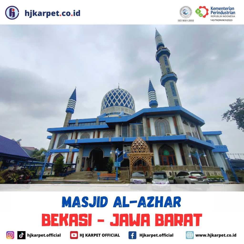 pemasangan karpet custom masjid al-azhar
