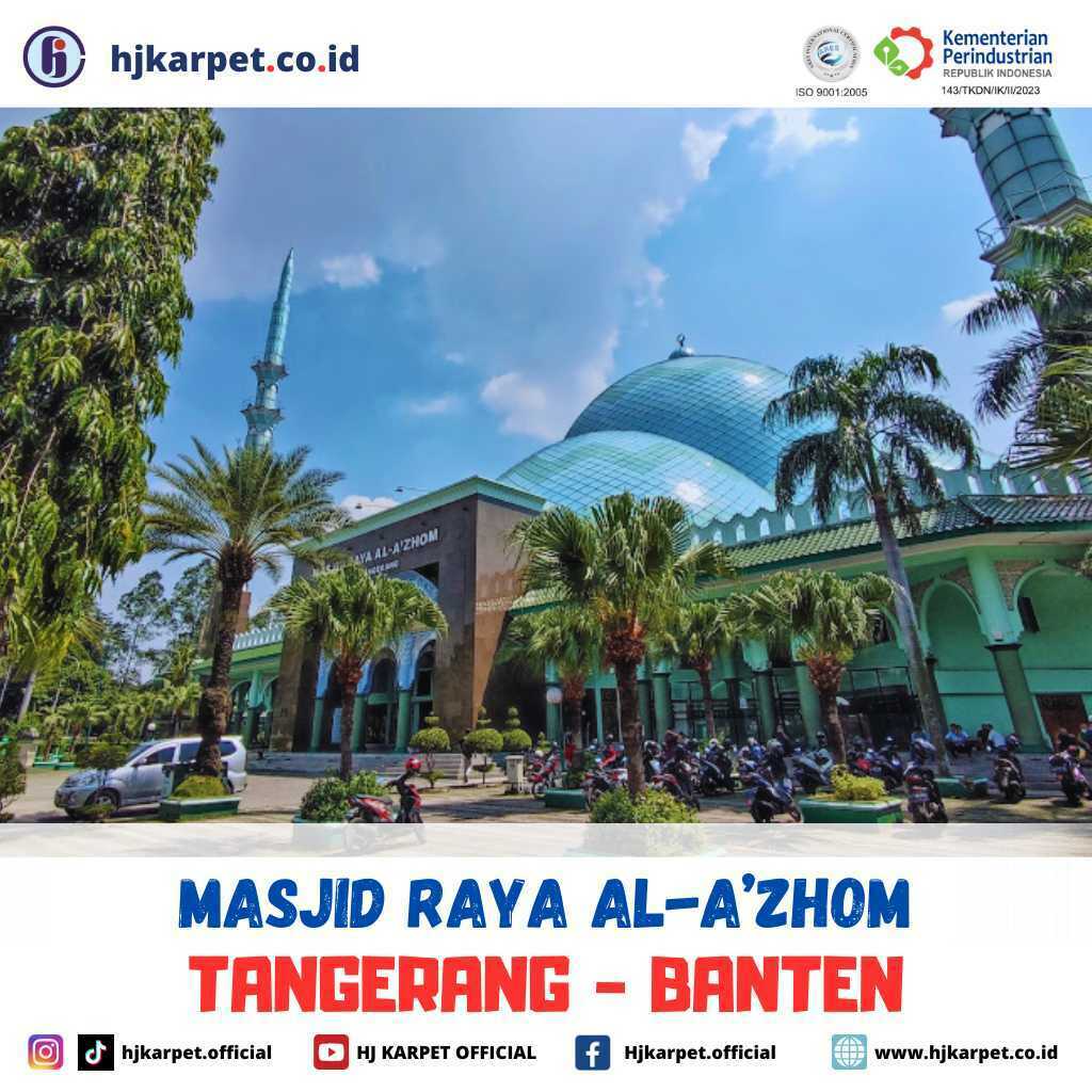 pemasangan karpet custom masjid al-azhom