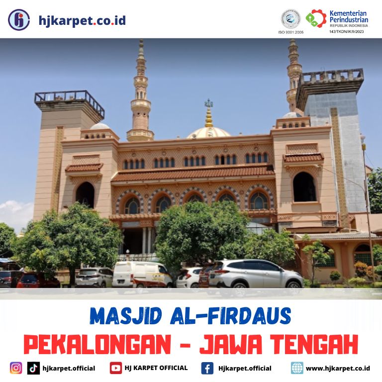pemasangan karpet custom masjid al-firdaus