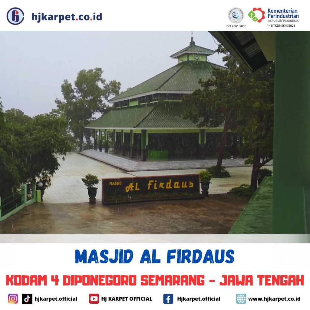 pemasangan karpet custom masjid al-firdaus