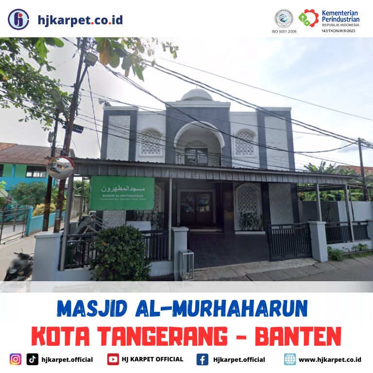pemasangan karpet custom masjid al-murhaharun