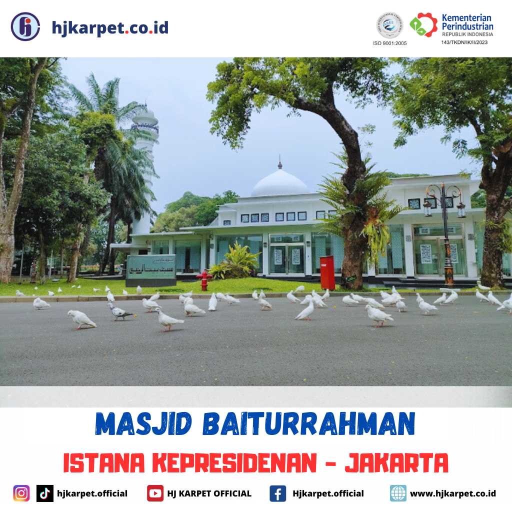 pemasangan karpet custom masjid baiturrahman
