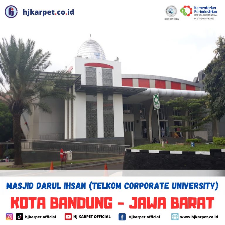 pemasangan karpet custom masjid darul ihsan TCU