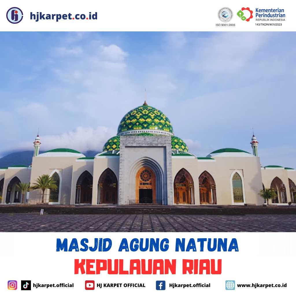 pemasangan karpet custom masjid natuna