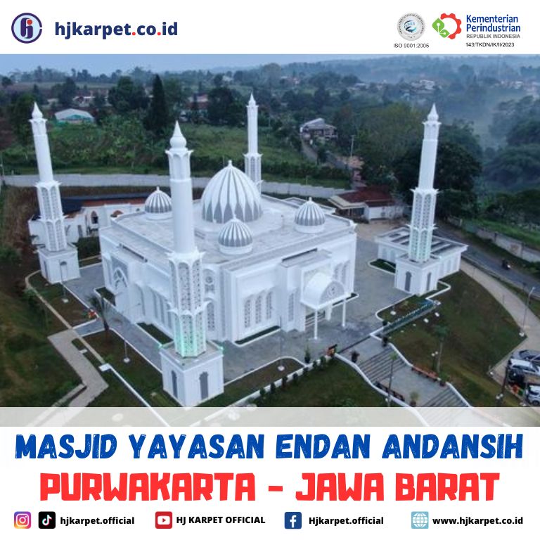 pemasangan karpet custom masjid yayasan endan andansih