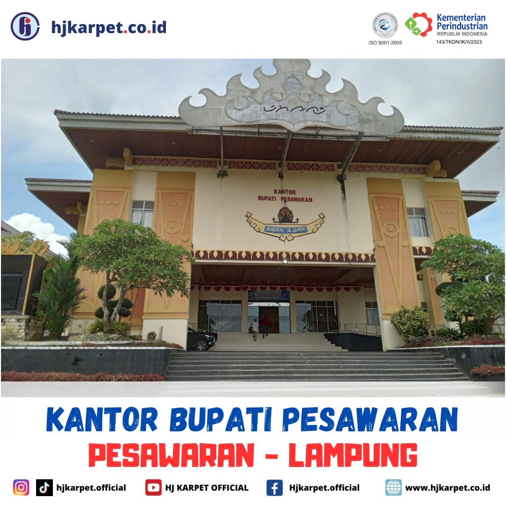 pemasangan karpet kantor bupati pesawaran