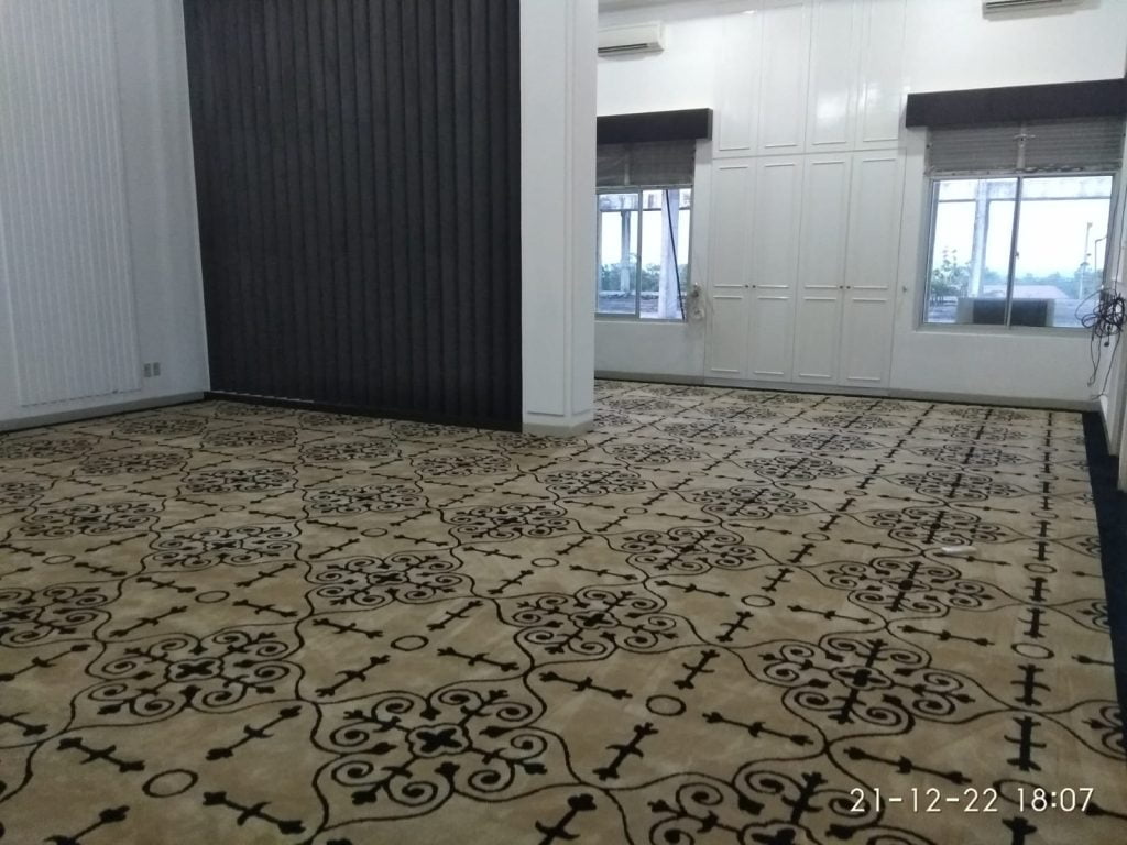 karpet custom kantor bupati pesawaran