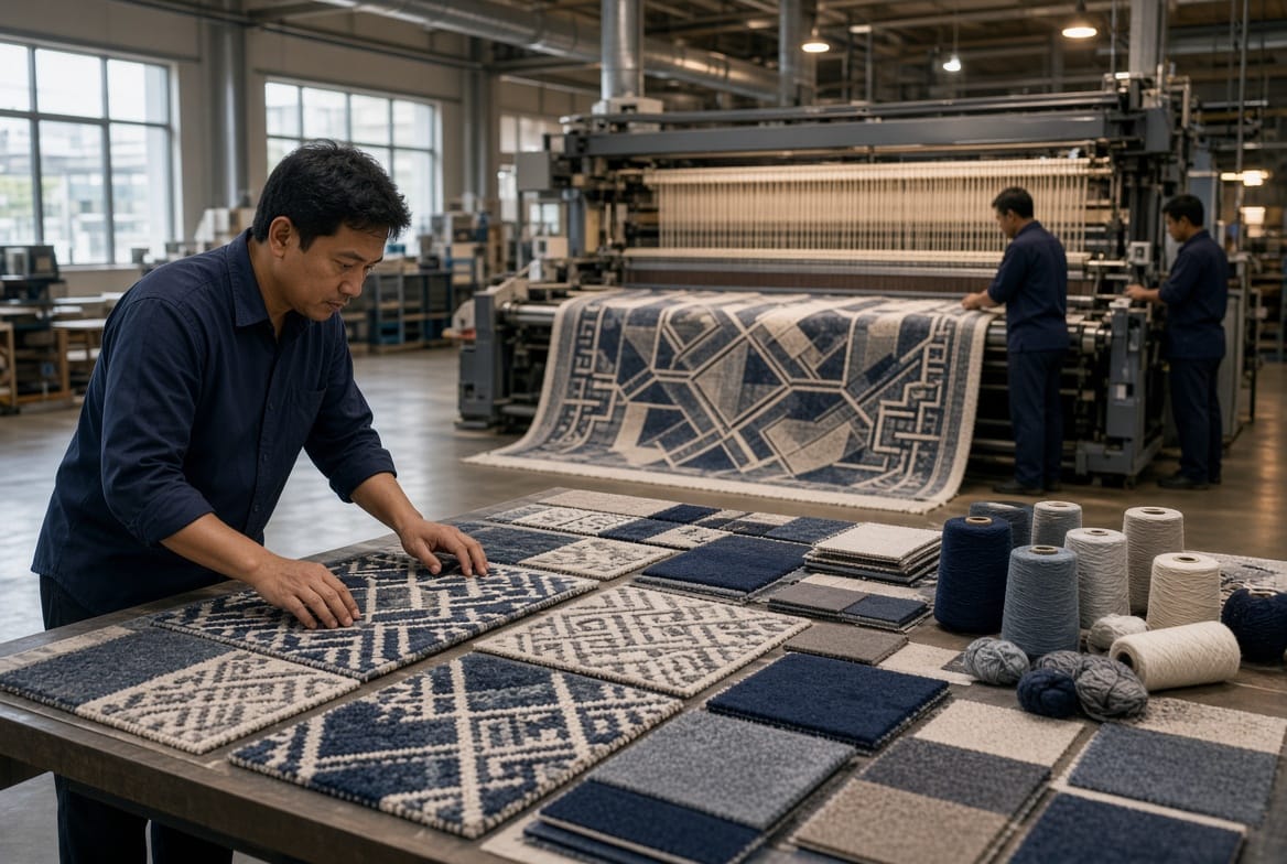 carpet Custom carpet manufacturing process from design to finished product